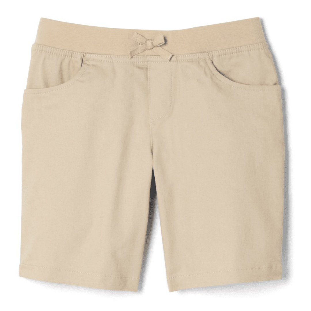 Hope Academy - Girls Stretch Pull-On Tie Front Shorts