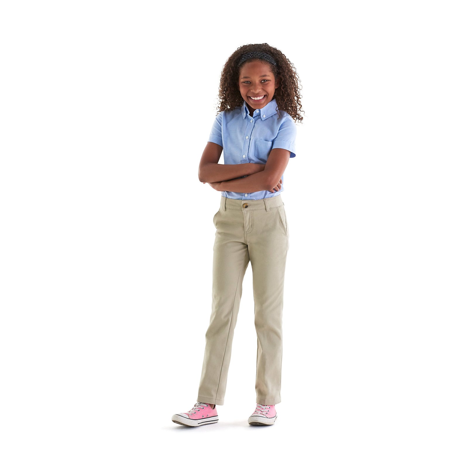 Oaks Classical - Girls Stretch Twill Straight Leg Pants