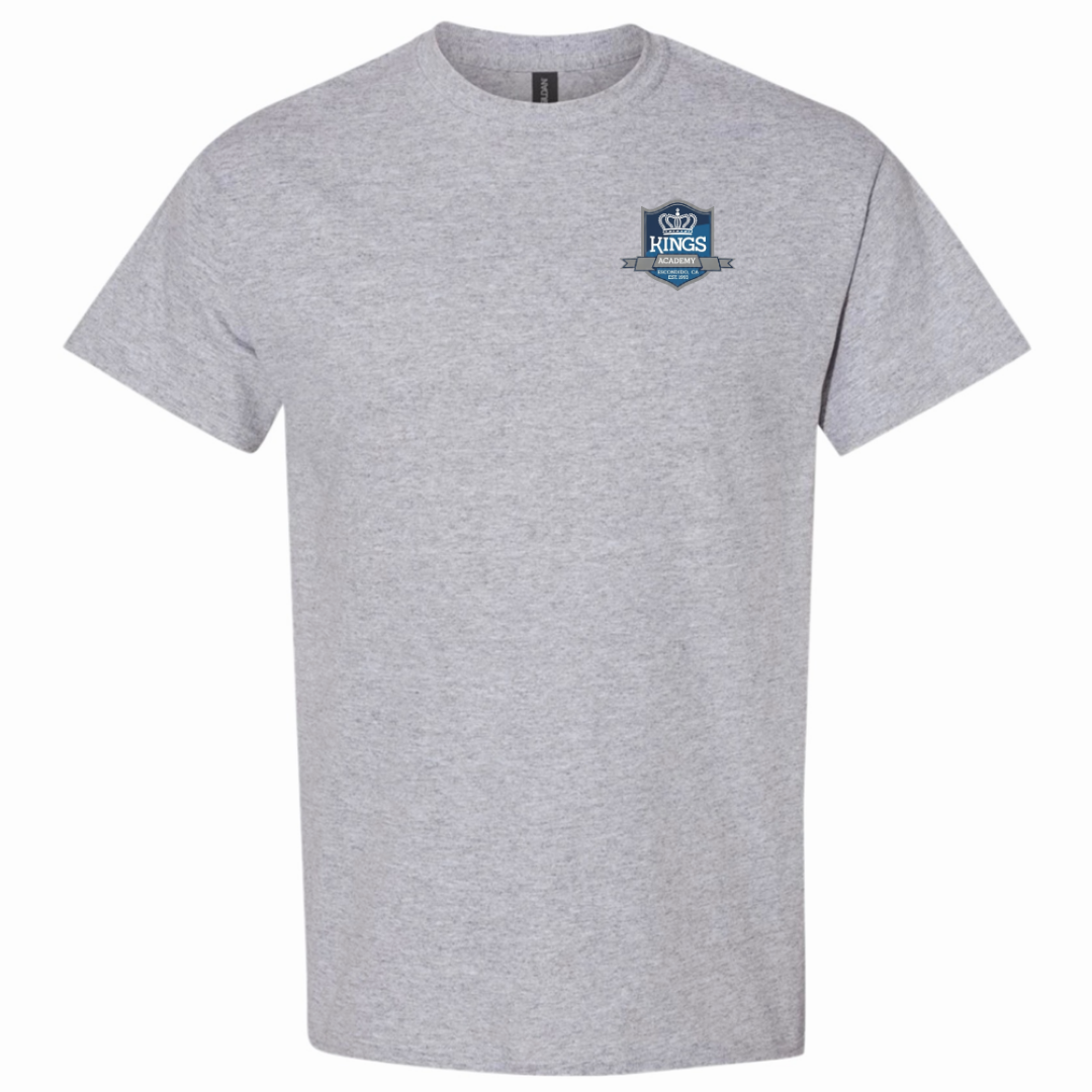 KINGS ACADEMY-CA - Youth / Adult Co-Ed Short Sleeve Gym T-Shirt
