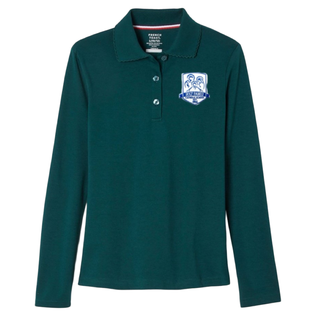 Holy Family Catholic School - Girl's Long Sleeve Picot Collar Polo