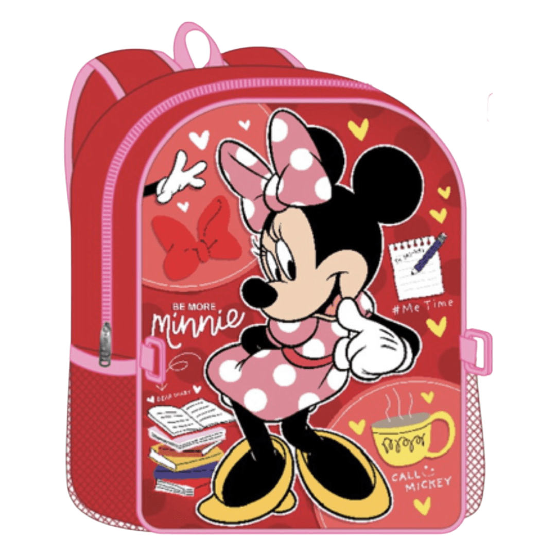 Minnie Mouse 16" Backpack W/ Detachable Lunch Bag