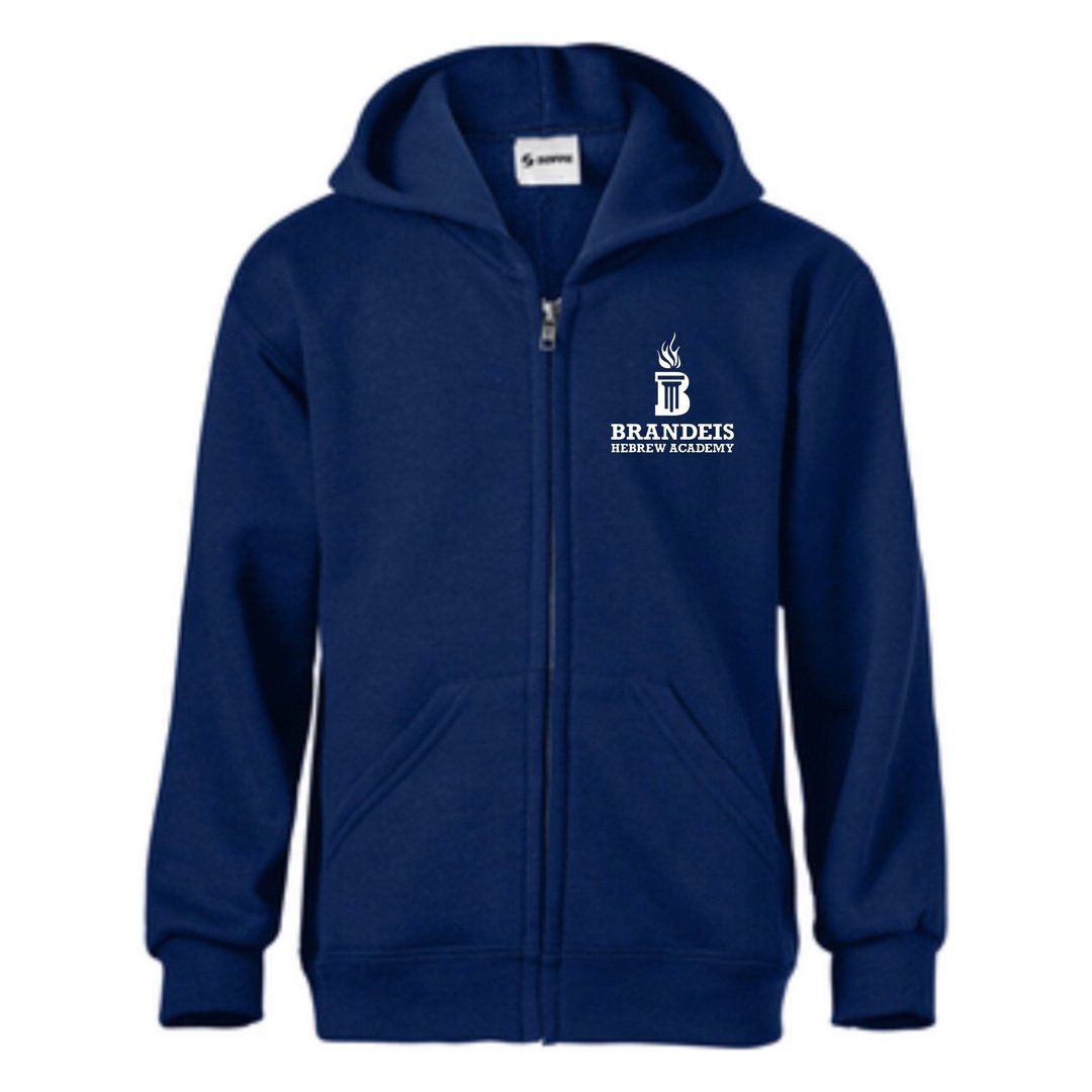 Brandeis Hebrew Academy - Full Zip Hoodie - Kids