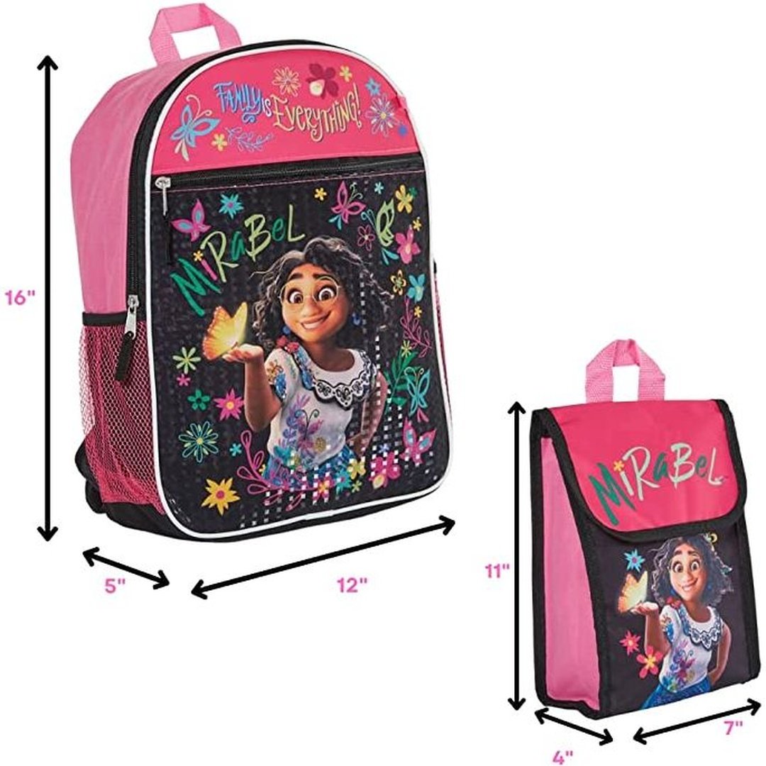 Disney Encanto 5 Piece Backpack