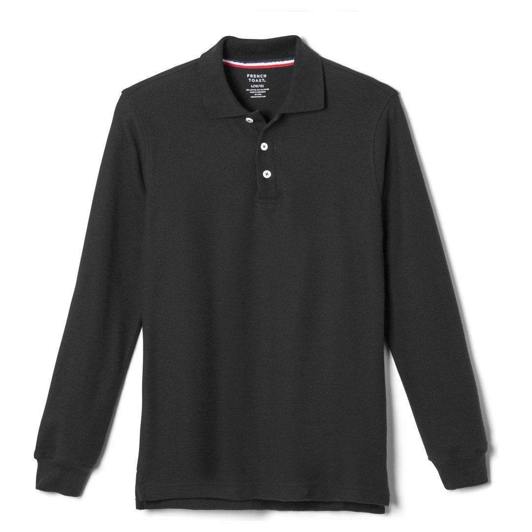 French Toast Husky Long Sleeve Pique Polo