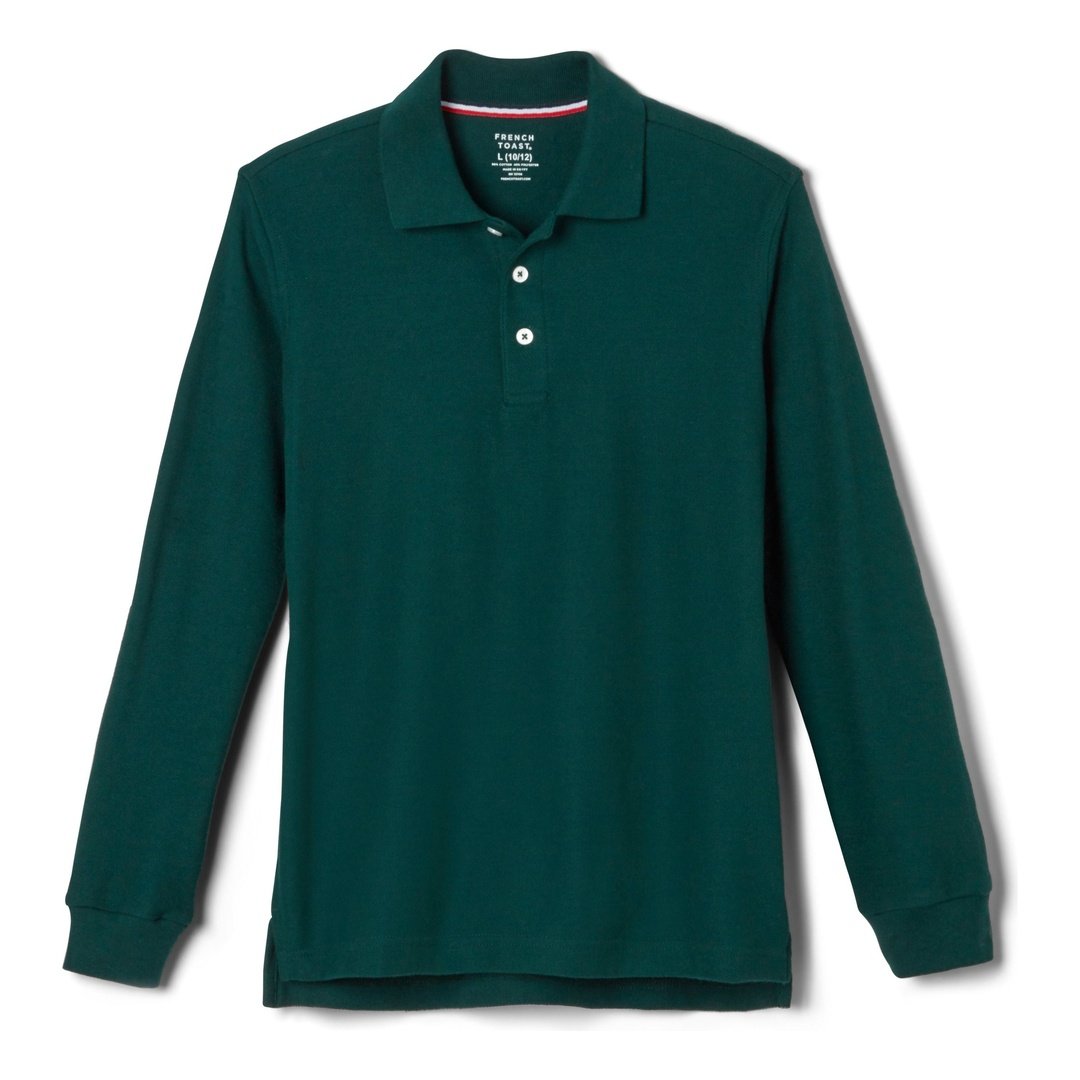 Long Sleeve Pique Polo