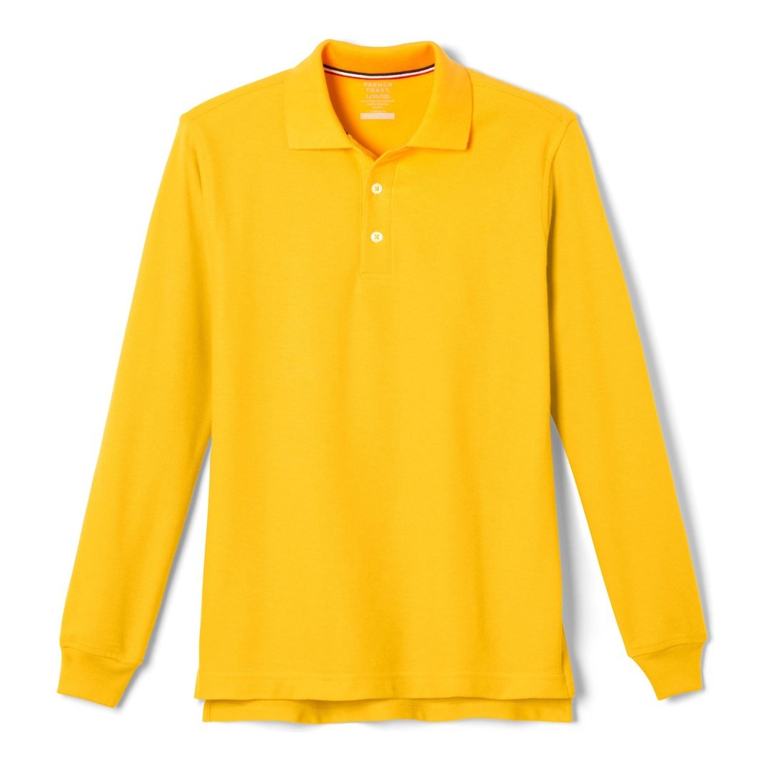 Long Sleeve Pique Polo