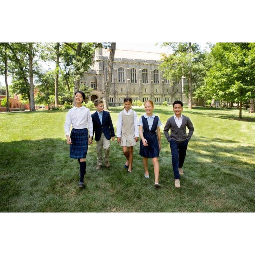 Girl's V-Neck Pleated Jumper