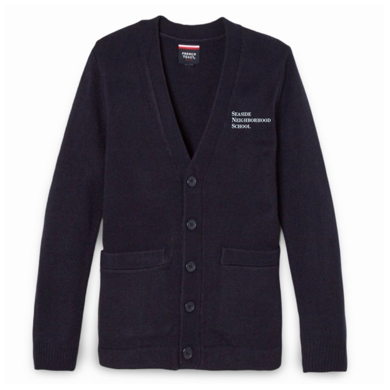 Seaside Neighborhood School - Co-Ed Youth / Adult V-Neck Cardigan Sweater