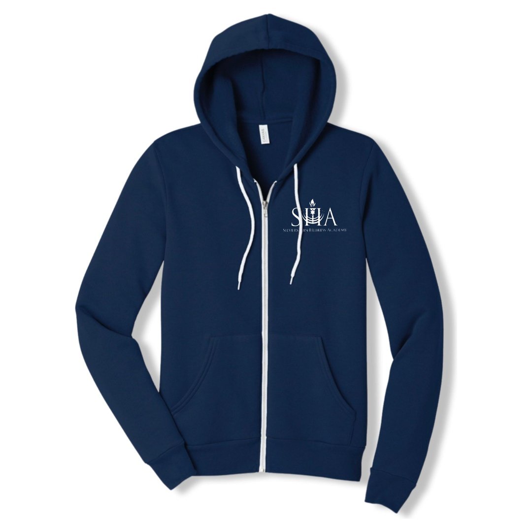 Silverstein Hebrew Academy - Bella + Canvas Full Zip Hoodie- Adults
