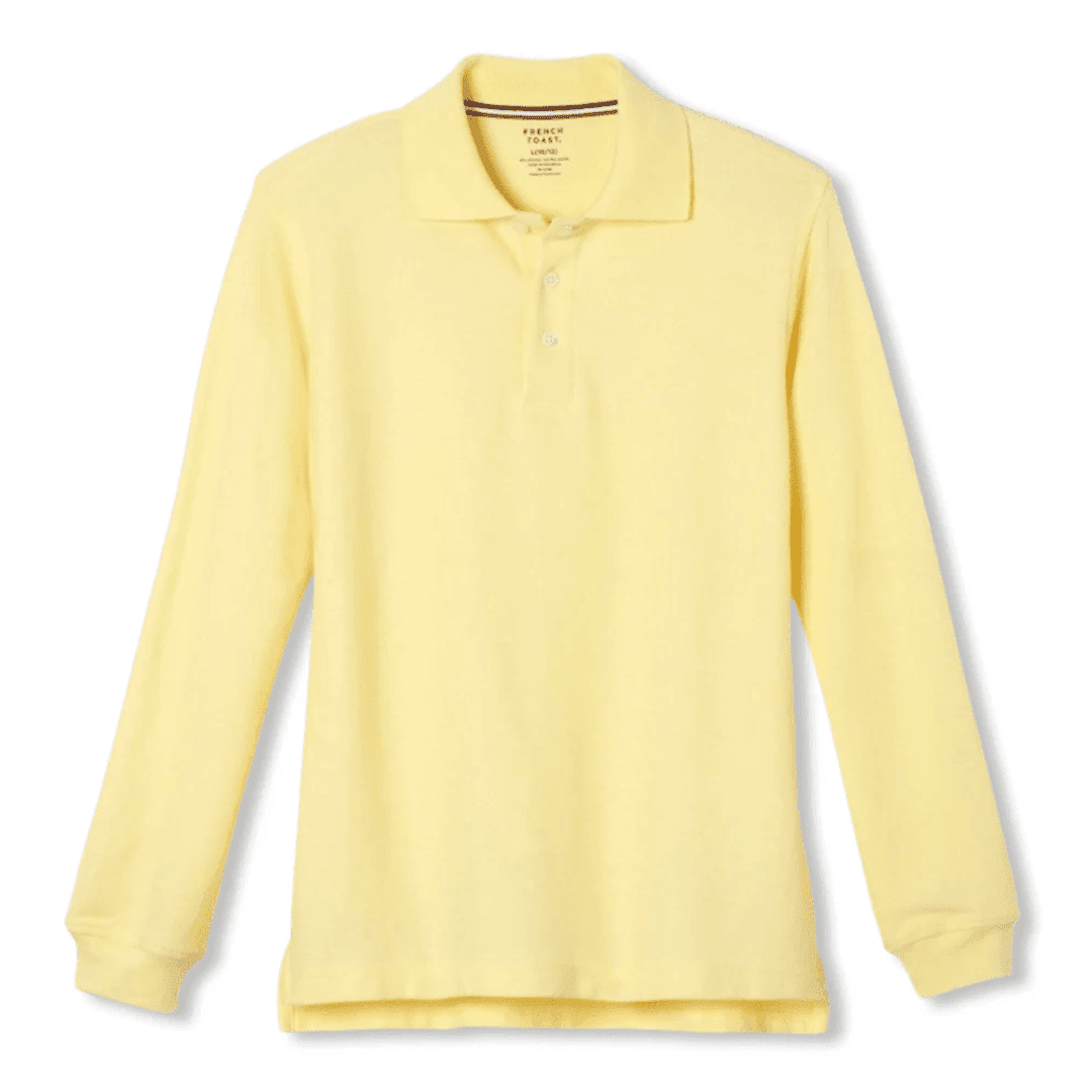 Long Sleeve Pique Polo