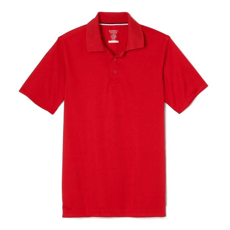 French Toast Adult Short Sleeve Moisture Wicking Polo