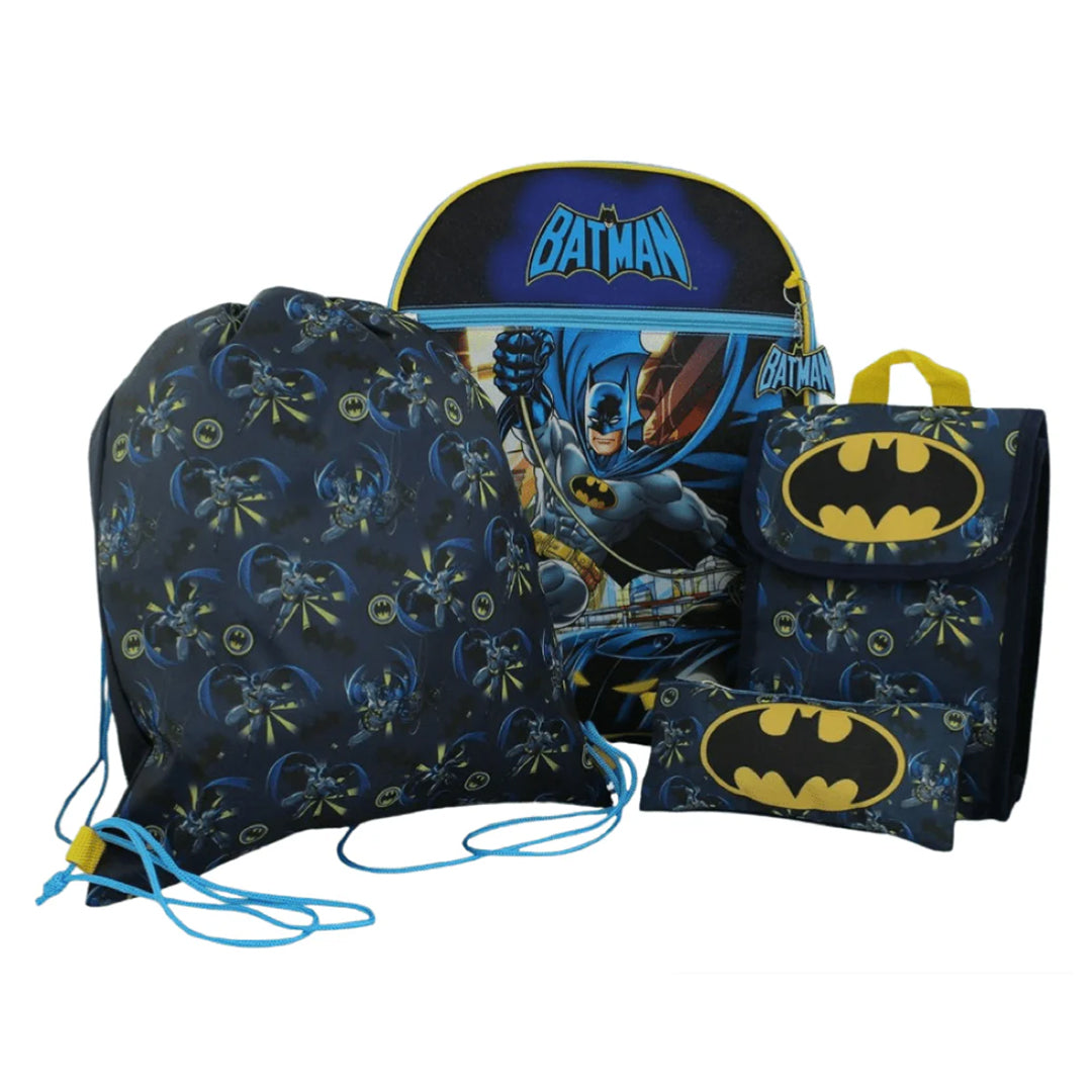 batman backpack jansport DC Comics Bat Symbol Utility Tech Laptop School Bag 16" : Electronics A spacious main compartment plus front and side pockets fit binders Batman Retro Mixblock Backpack -