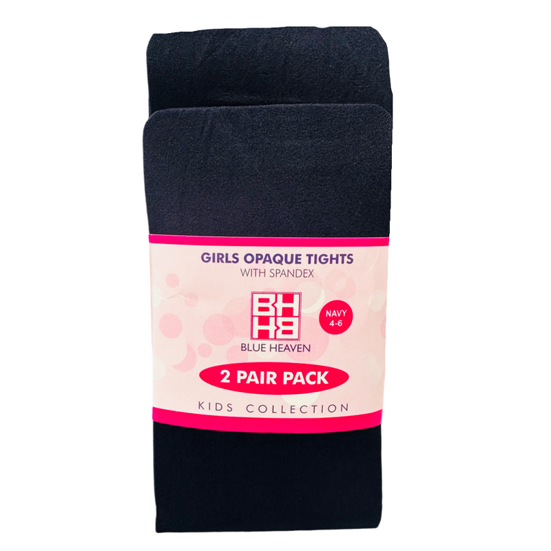 New Life - Girls 2-Pack Tights w/ Spandex