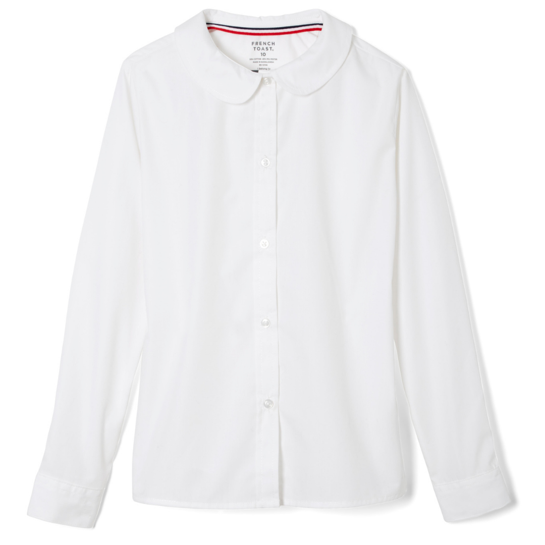 Life Academy - IN - Girl's Long Sleeve Peter Pan Blouse - No Logo