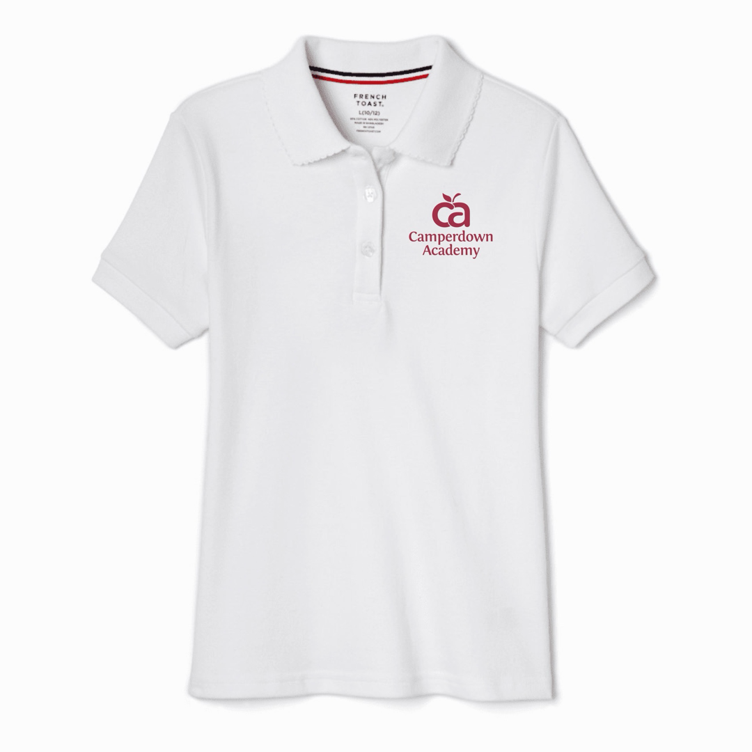Camperdown Academy - Girl's / Young Women's Short Sleeve Stretch Pique Polos