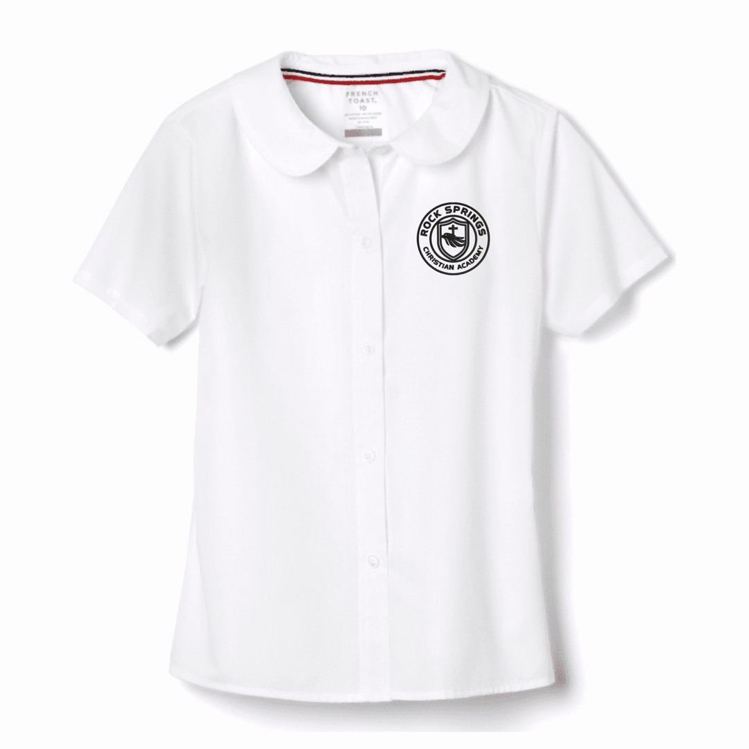 Rock Springs Christian Academy - Girl's Short Sleeve Peter Pan Blouse