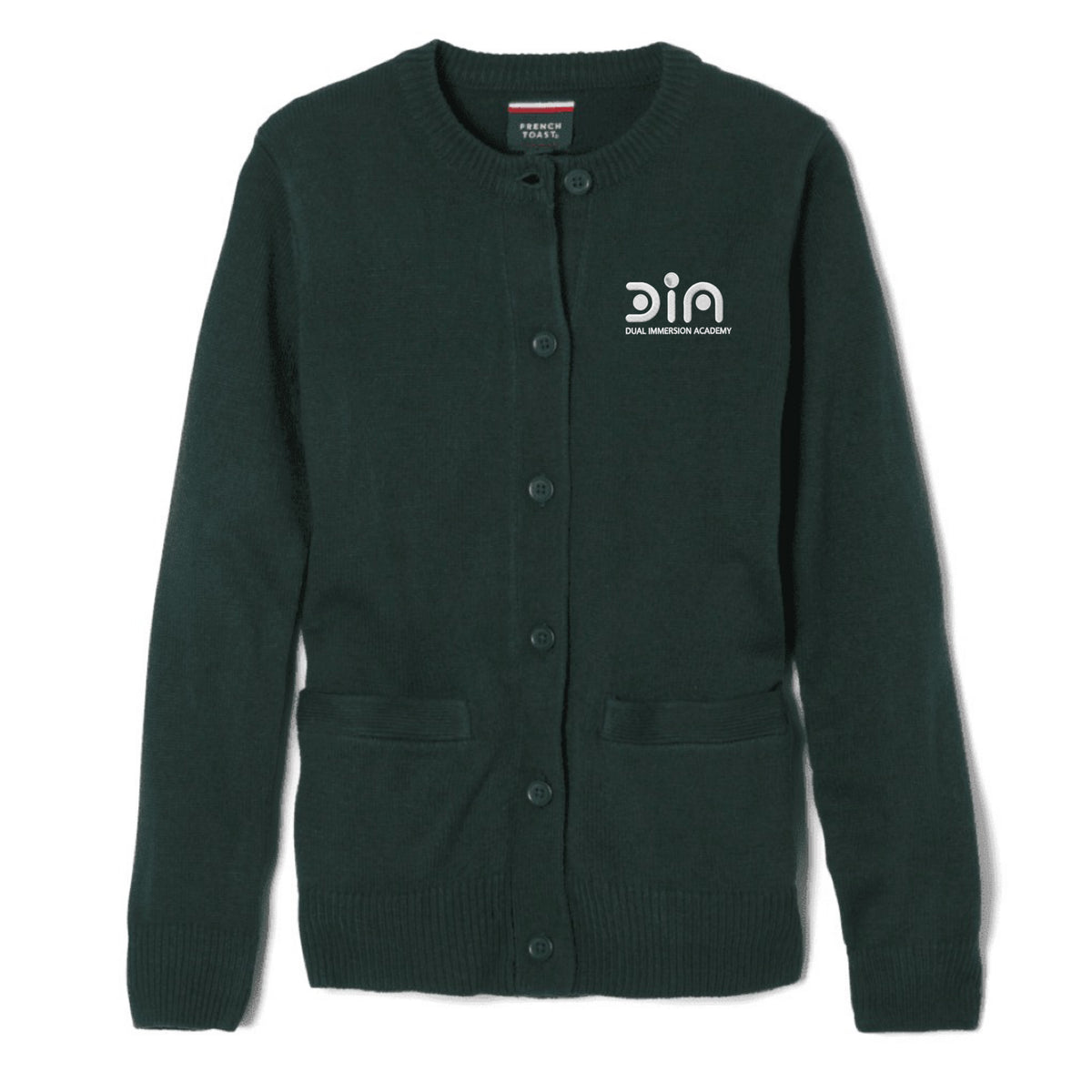 Dual Immersion Academy - Girl's / Women's Crewneck Cardigan Sweater - K-5