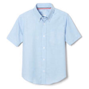 Short Sleeve Oxford Shirt - Light Blue