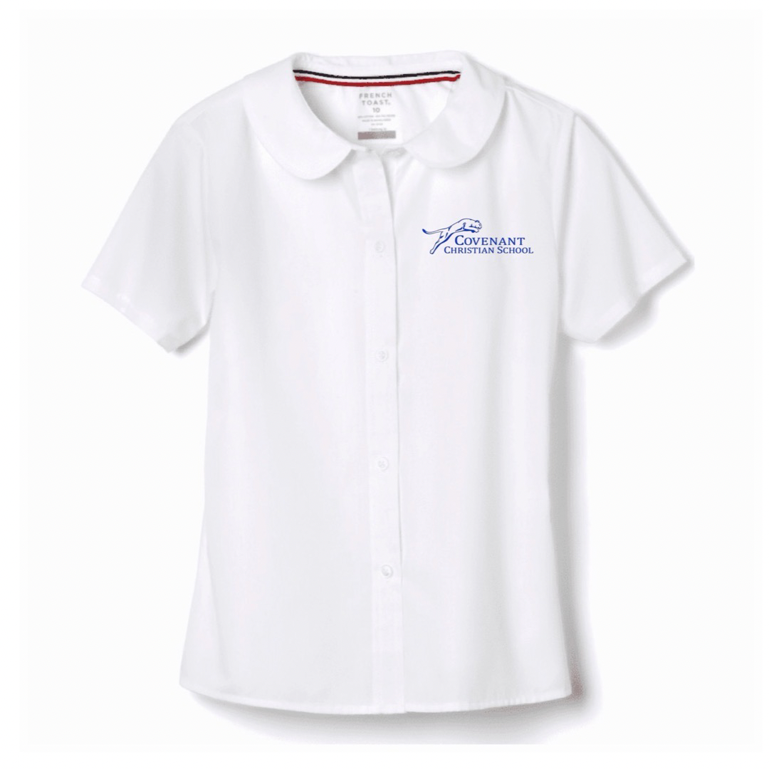 Covenant Christian School - Girl's Short Sleeve Peter Pan Blouse