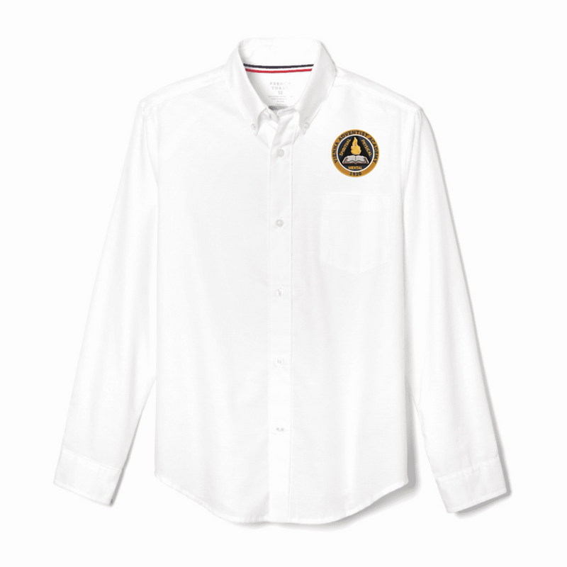 Vienna Adventist - Boy's / Young Men's Long Sleeve Oxford Shirt - 5-8th
