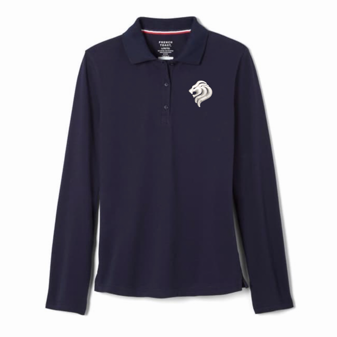 San Diego Jewish Academy - Girl's / Young Women's Long Sleeve Stretch Piqué Polo