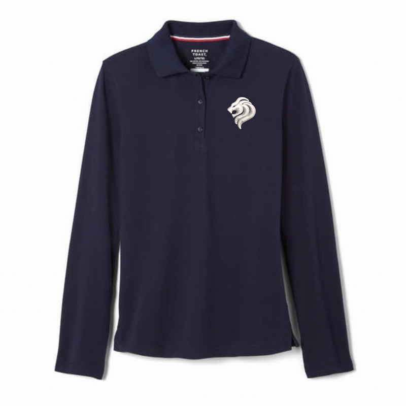 San Diego Jewish Academy - Girl's / Young Women's Long Sleeve Stretch Piqué Polo