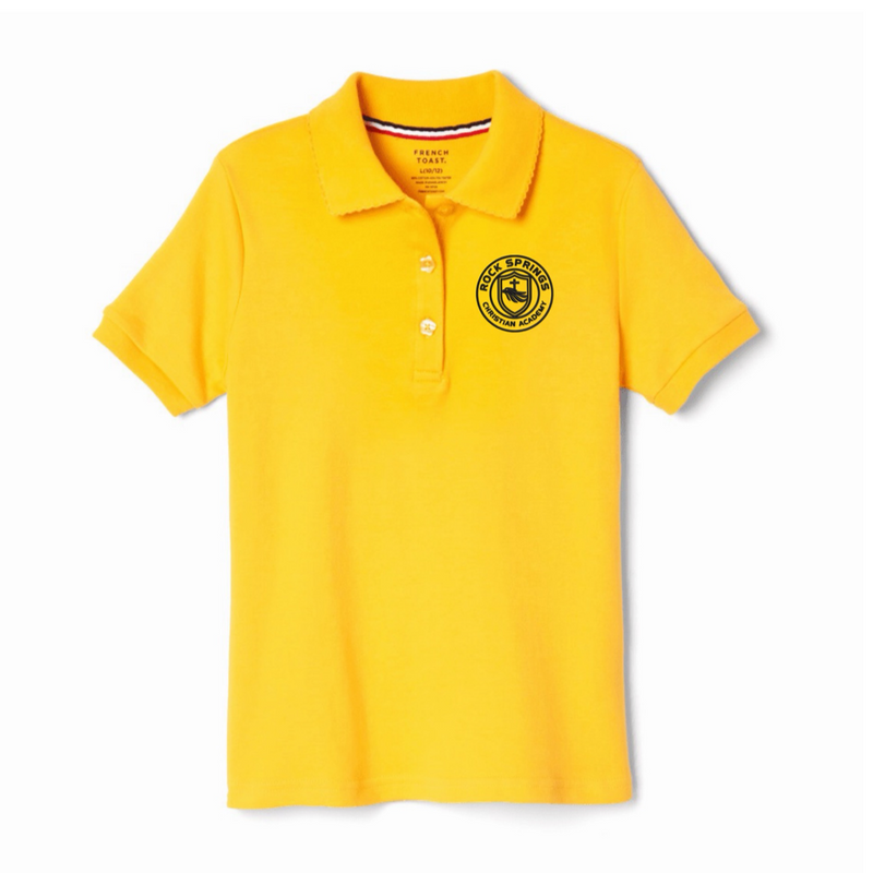 Rock Springs Christian Academy - Girl's Short Sleeve Picot Collar Polos