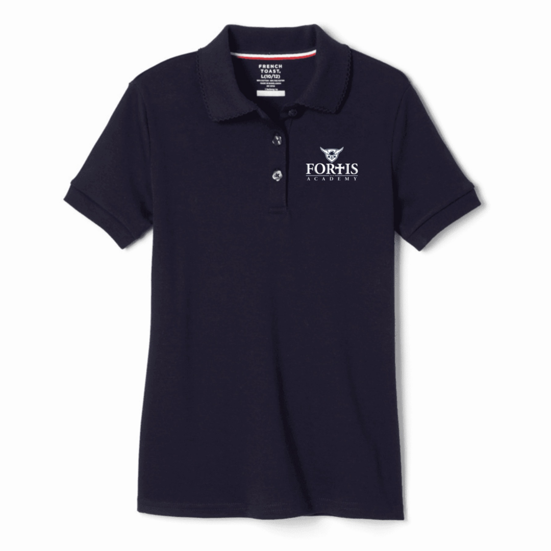 Fortis Academy - Girl's Short Sleeve Picot Collar Polo