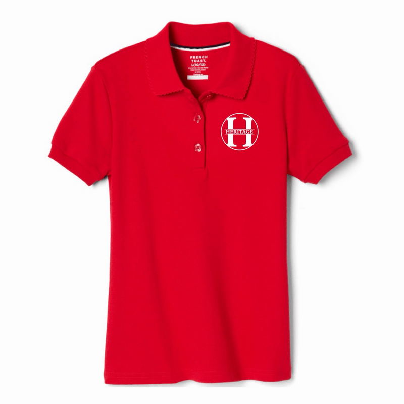 Heritage Baptist - Girl's Short Sleeve Picot Collar Polo