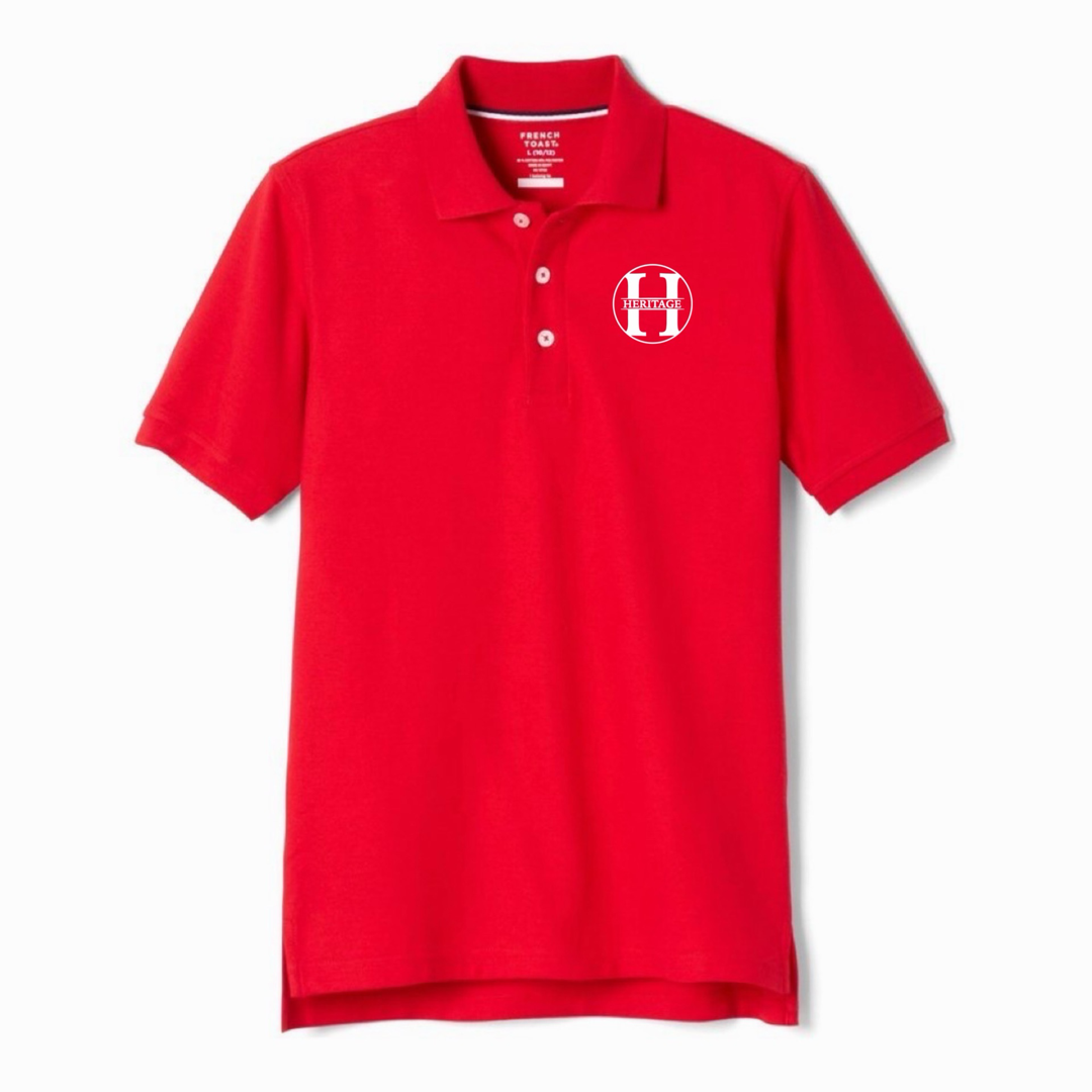 Heritage Baptist - Co-Ed Youth / Adult Short Sleeve Pique Polos
