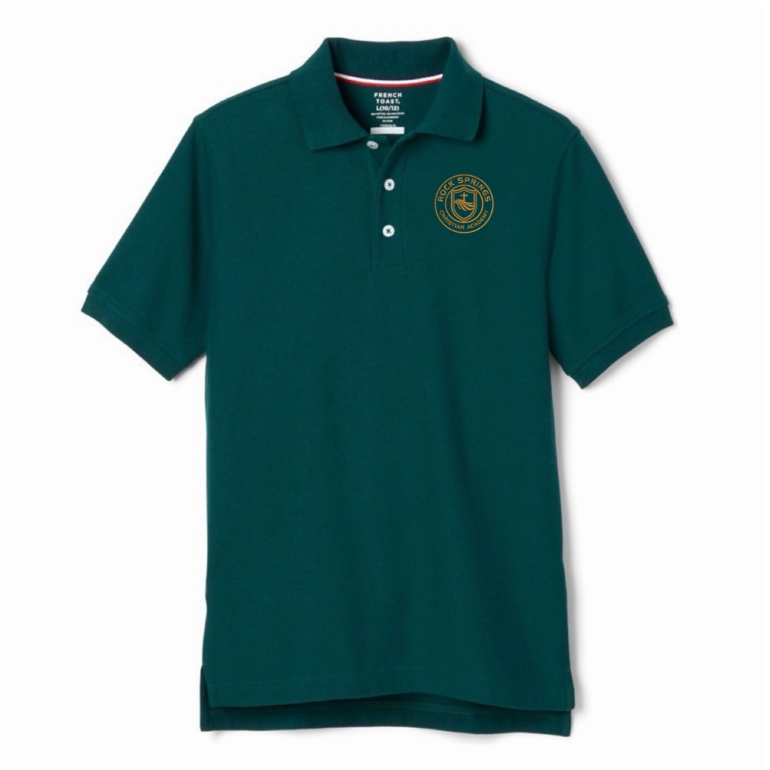 Rock Springs Christian Academy - Co-Ed Youth / Adult Short Sleeve Pique Polos