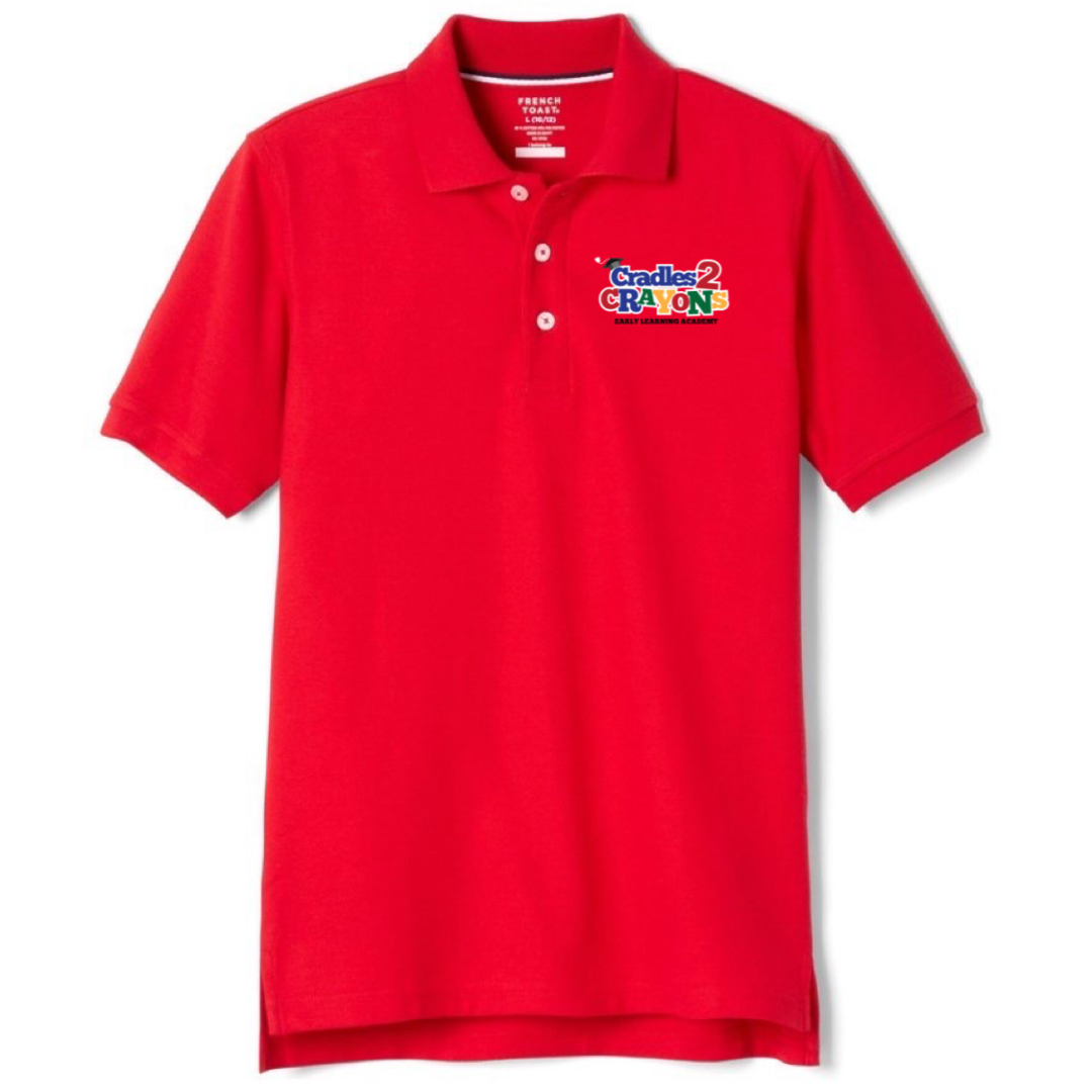 Cradles 2 Crayons  - Co-Ed Youth Short Sleeve Pique Polo