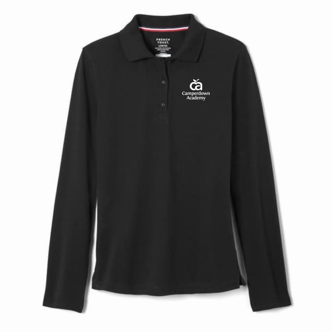 Camperdown Academy - Girl's / Young Women's Long Sleeve Stretch Piqué Polo