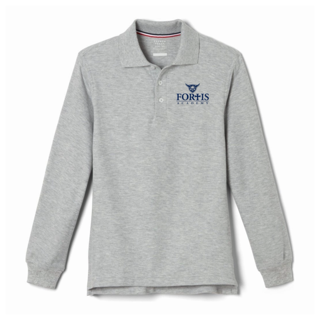Fortis Academy - Co-Ed Youth / Adult Long Sleeve Pique Polo