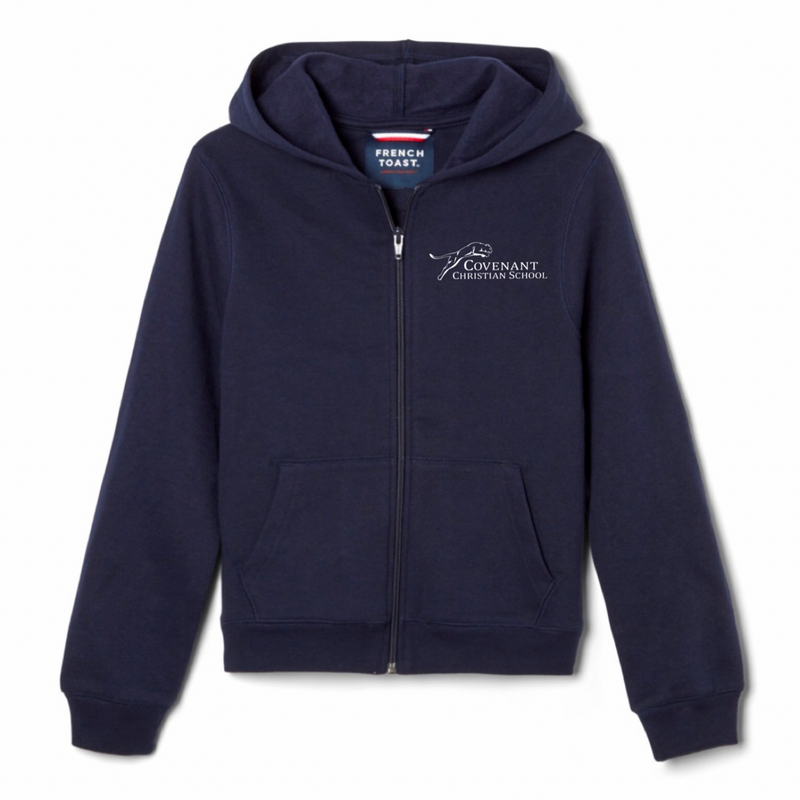 Covenant Christian School - Co-Ed Youth / Adults Fleece Full Zip Hoodie
