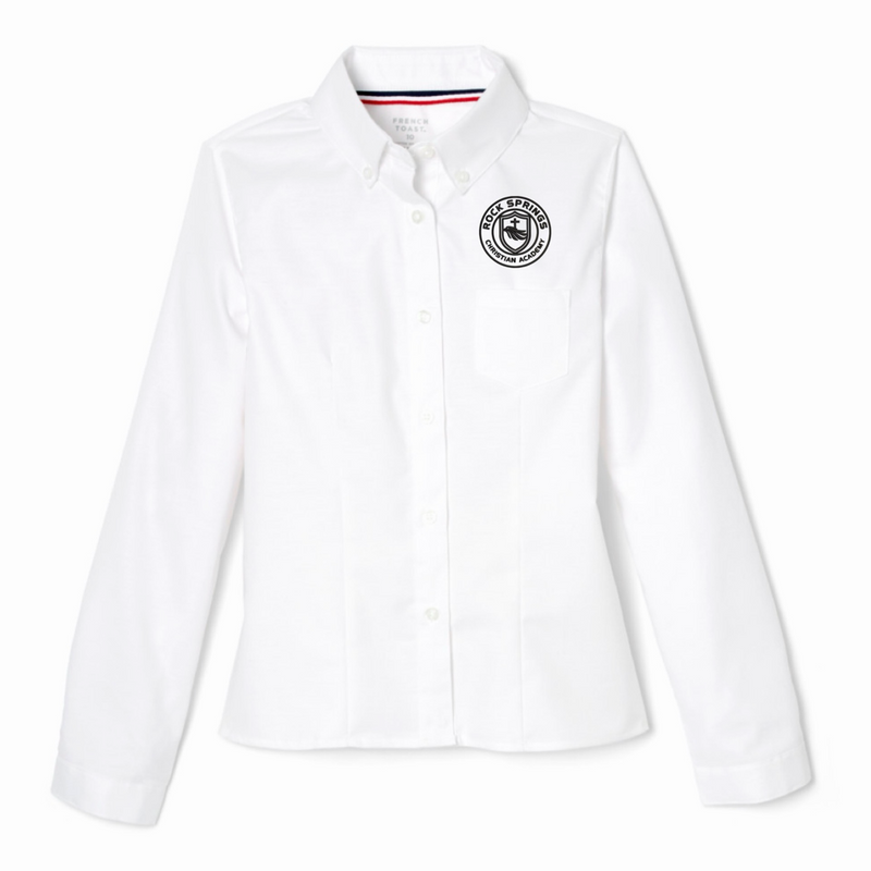 Rock Springs Christian Academy - Girl's / Young Women's Short Sleeve Feminine Fit Oxford Shirt