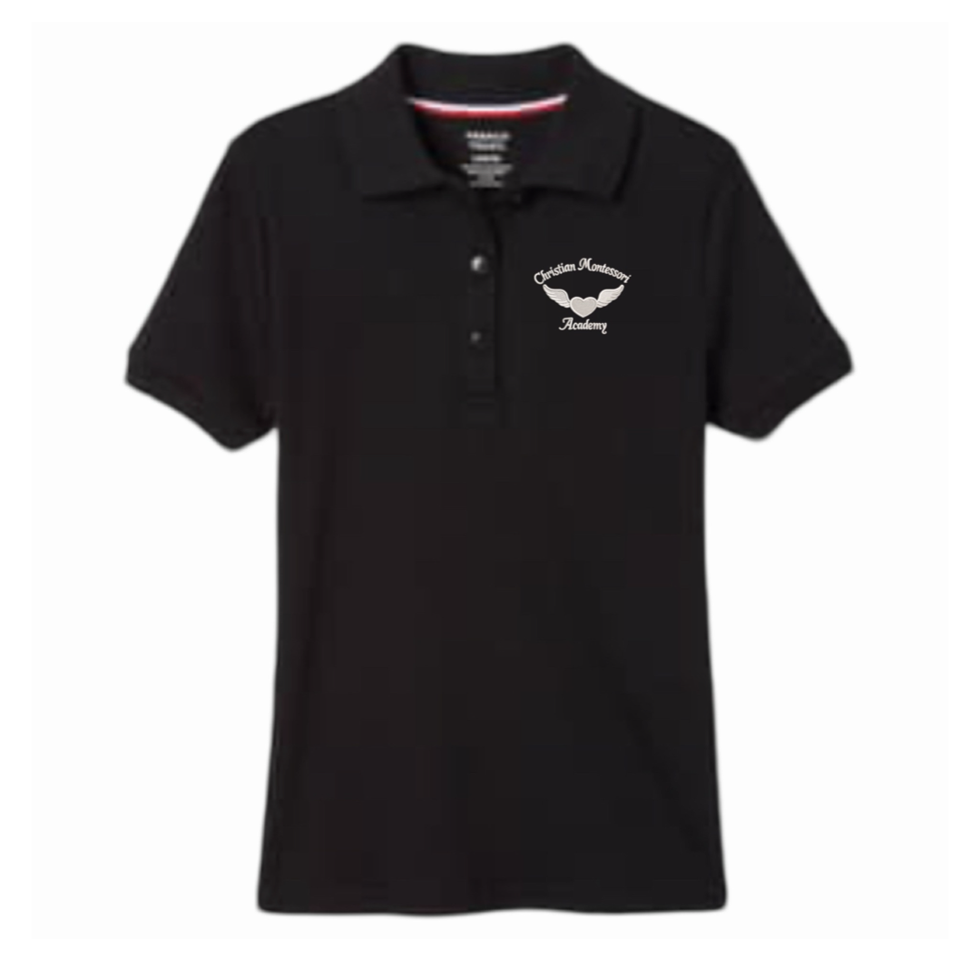 ICMA - Girl's Short Sleeve Picot Collar Polo