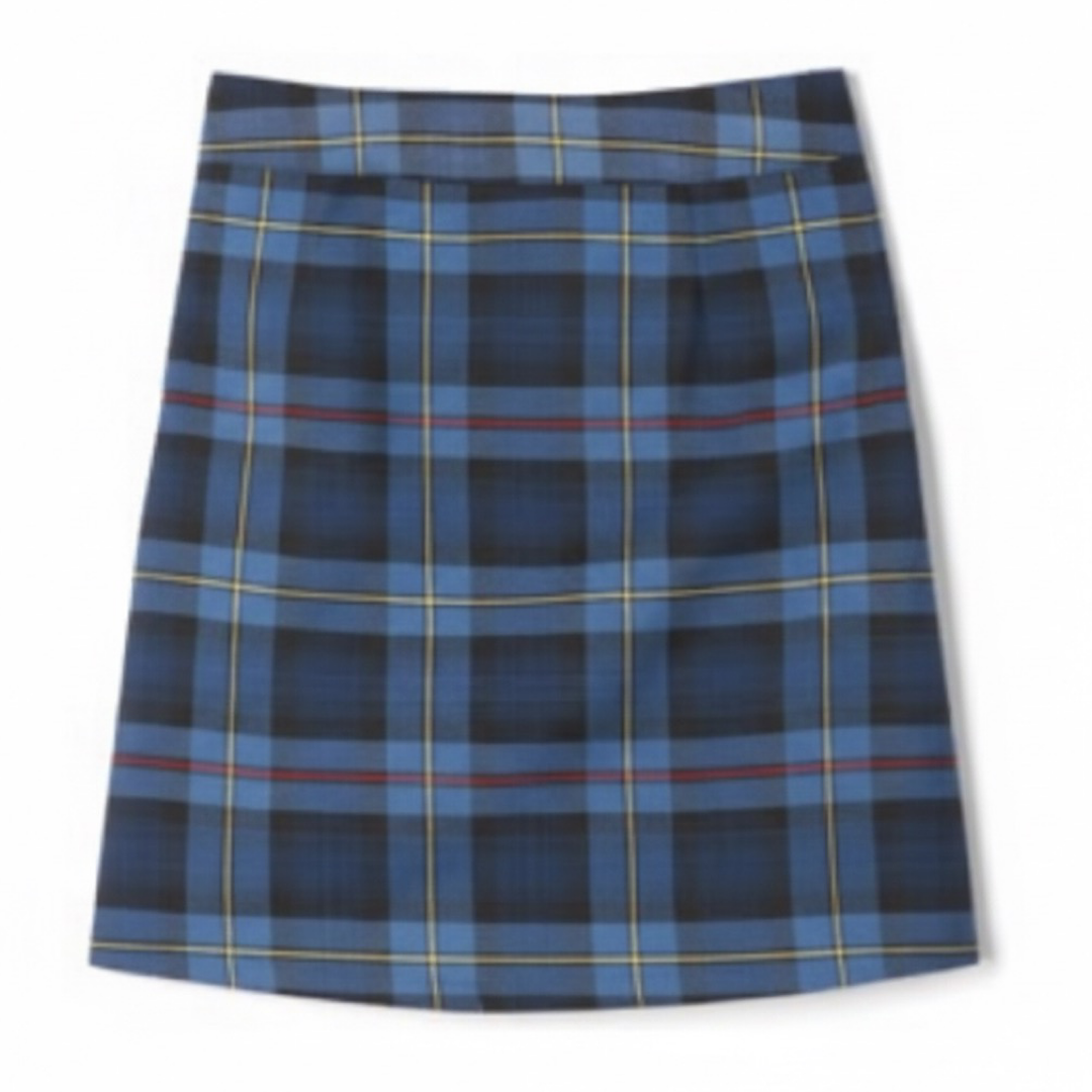All Saints Classical - Girl's Blue / Red Plaid Pleated 2-Tab Scooter