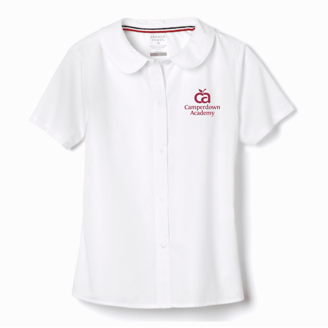Camperdown Academy - Girl's Short Sleeve Peter Pan Blouse
