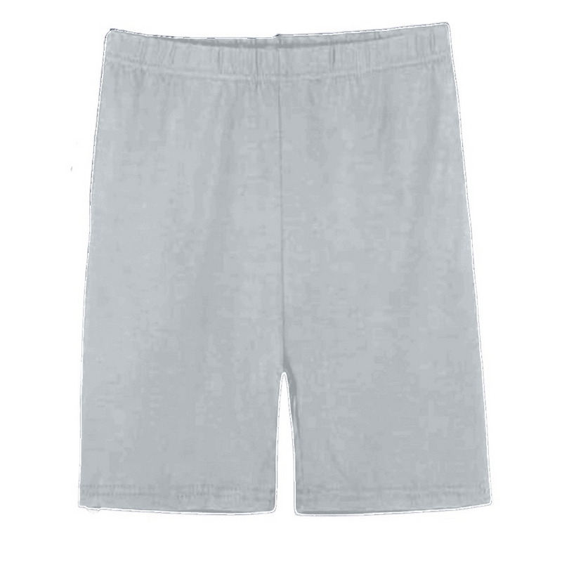 Juniors -  Cotton Bike Shorts  - Heather Grey