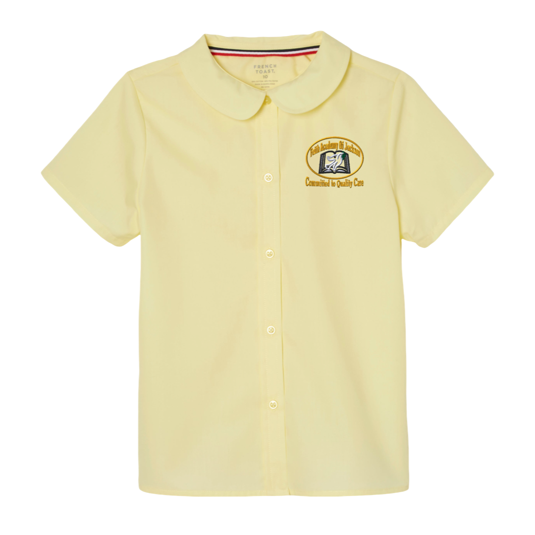 Faith Academy - Girl's Short Sleeve Peter Pan Blouse