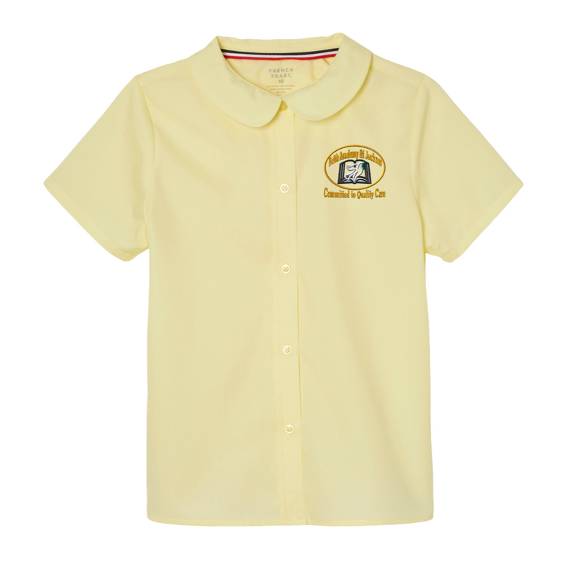 Faith Academy - Girl's Short Sleeve Peter Pan Blouse