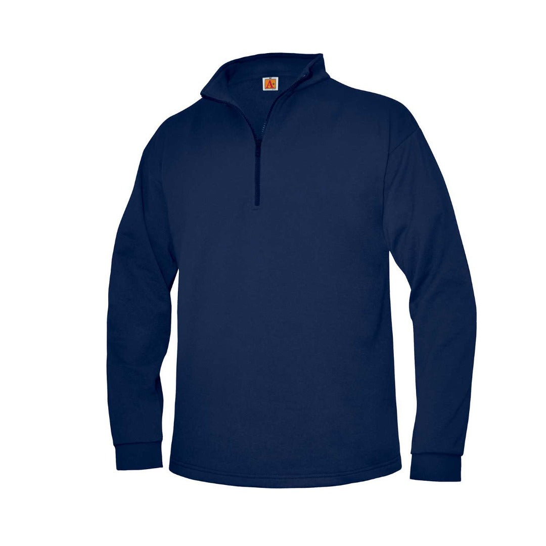Unisex Cadet Collar Quarter Zip Sweatshirt - Kids
