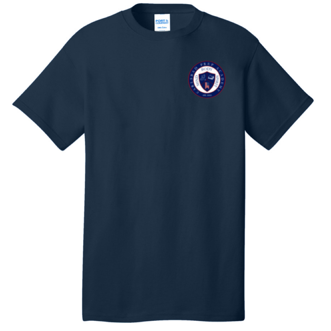 Carlsbad Prep Academy - Co-Ed Youth / Adult  Short Sleeve Gym T-Shirt - Grades 6-8th