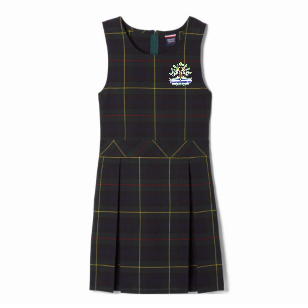 Transformative Leadership Academy - Girl's Plaid Box Pleat Jumper