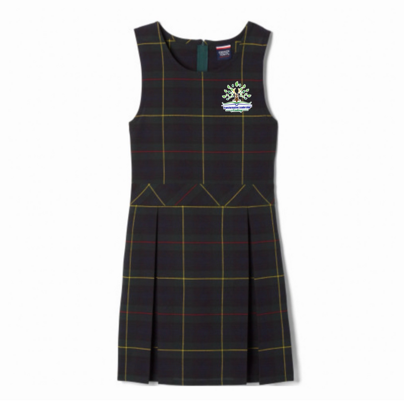 Transformative Leadership Academy - Girl's Plaid Box Pleat Jumper