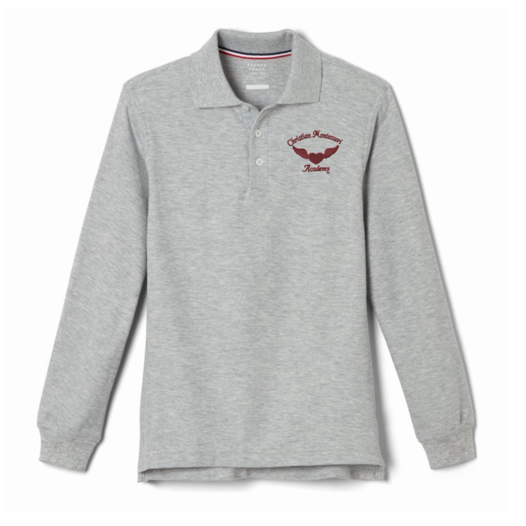 ICMA - Youth / Adult Co-Ed Long Sleeve Pique Polos