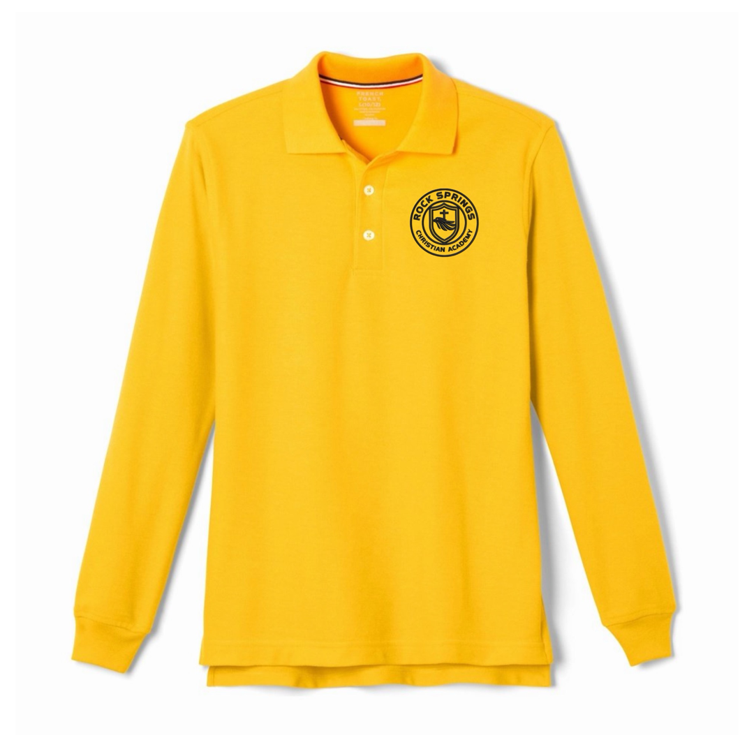 Rock Springs Christian Academy - Youth / Adult Co-Ed Long Sleeve Pique Polos