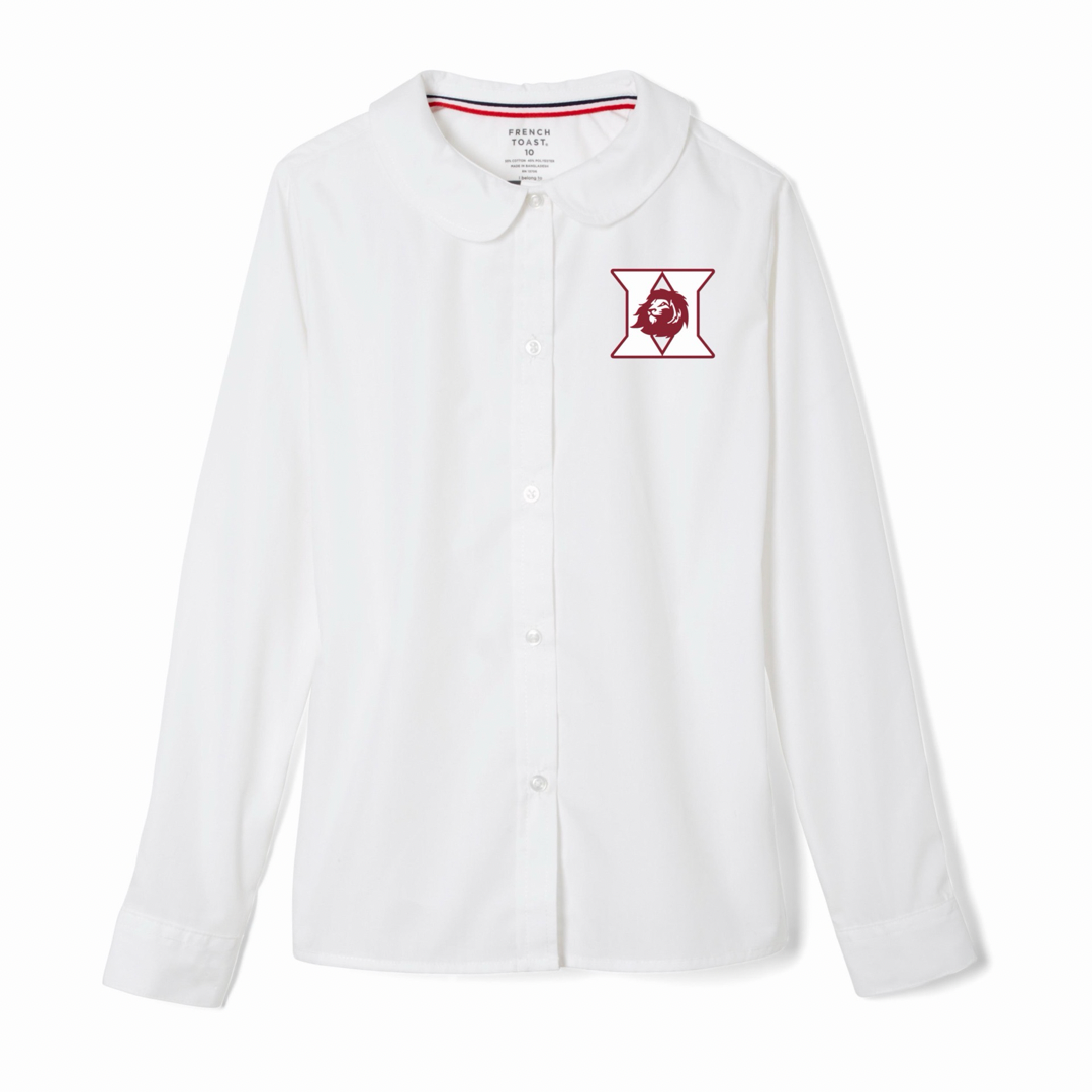 Harvest Christian School - Girl's Long Sleeve Peter Pan Blouse