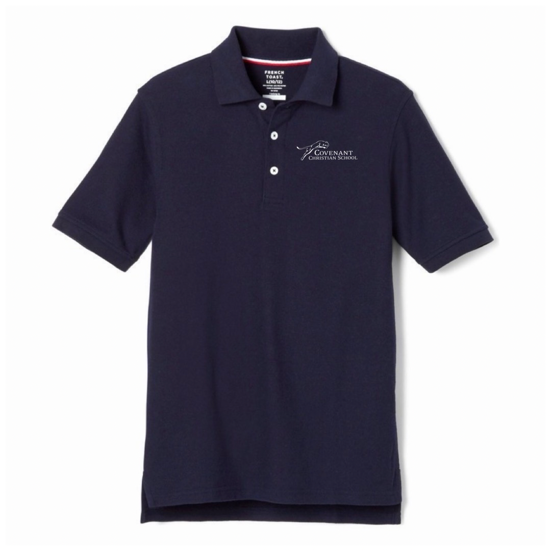 Covenant Christian School - Co-Ed Youth / Adult Short Sleeve Pique Polos